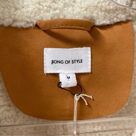 Song of Style Luco Jacket Faux Fur Size Medium - Picture 4 of 7